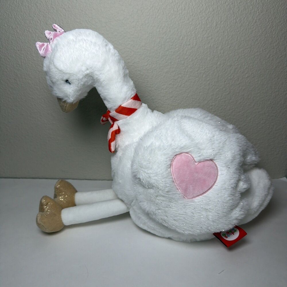 Target Gigglescape Princess Swan with Pink Crown Stuffed Animal Plush Toy 12"